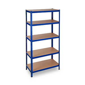relaxdays Schwerlastregal 10026751_0 blau 90,0 x 45,0 x 180,0 cm