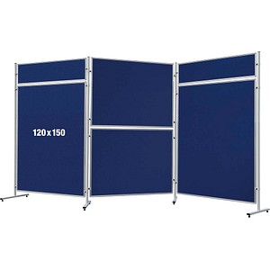 FRANKEN Trennwand ECO, doppelseitig, blau 120,0 x 150,0 cm, 1 St.