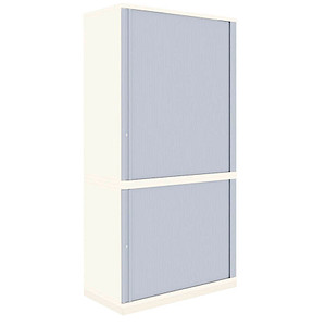 fm Sidney Rollladenschrank weiß 3 Fachböden 100,0 x 44,2 x 186,9 cm