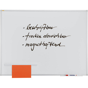 FRANKEN Whiteboard X-tra!Line 100,0 x 75,0 cm weiß emaillierter Stahl
