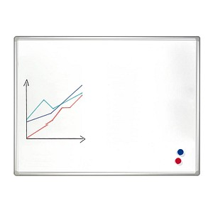 FRANKEN Whiteboard PRO 200,0 x 100,0 cm weiß emaillierter Stahl