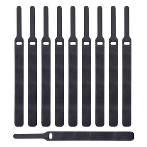 LABEL THE CABLE Klettkabelbinder BASIC STRAPS schwarz 17,0 cm x 1,4 cm, 10 St.