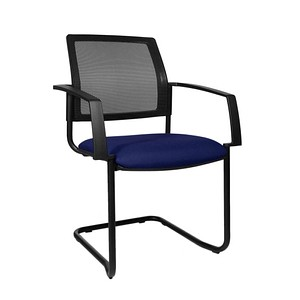 Topstar Besucherstühle BtoB 20 BB400A G260 blau, schwarz Stoff, 2 St.