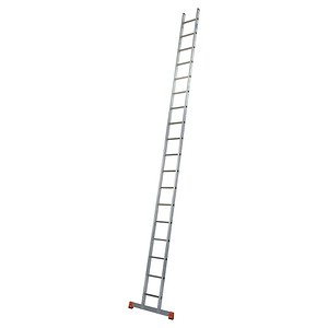 KRAUSE Anlegeleiter MONTO Sibilo silber 18 Sprossen, H: 525,0 cm