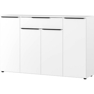 GERMANIA Sideboard Mailand, 4374-84 weiß 161,0 x 40,0 x 101,0 cm, 1 St.