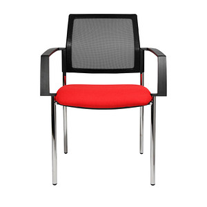 Topstar Besucherstühle BtoB 10 BB290A G210 rot, schwarz Stoff, 2 St.