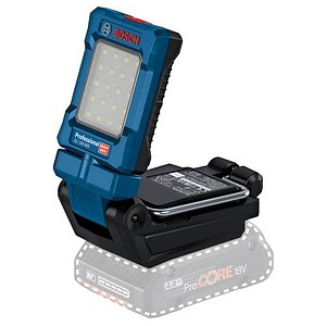 AKTION: BOSCH Professional GLI 18V-800 LED Akku-Baustrahler blau mit Prämie nach Registrierung