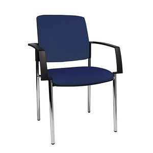 Topstar Besucherstühle BtoB 10 BB190A G26 blau Stoff, 2 St.