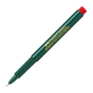 FABER-CASTELL 1511 Document Fineliner rot 0,4 mm, 10 St.