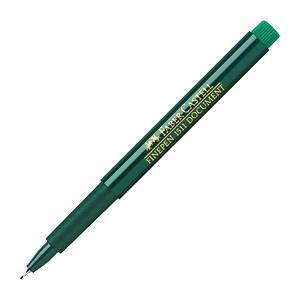 FABER-CASTELL Document 1511 Fineliner grün 0,4 mm, 10 St.