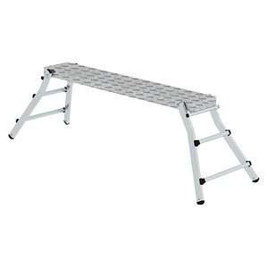 MUNK Arbeitsplattform 30409 klappbar silber 6 Sprossen 174,0 x 29,0 cm