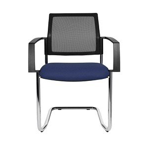 Topstar Besucherstühle BtoB 20 BB490A G260 blau, schwarz Stoff, 2 St.