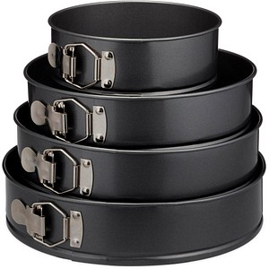 relaxdays Springformen-Set Ø 18,0/24,0/26,0/28,0 cm, 1 Set