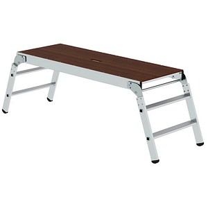MUNK Arbeitsplattform 30408 klappbar silber 4 Stufen 170,0 x 60,0 cm
