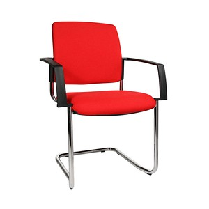 Topstar Besucherstühle BtoB 20 BB390A G21 rot Stoff, 2 St.