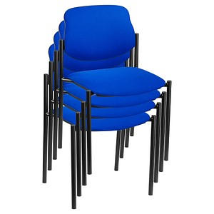 Nowy Styl Besucherstühle Styl STYL BLACK C 6 4ER blau Stoff, 4 St.