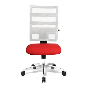 Topstar Bürostuhl X-Pander, 9590T313 Stoff rot, Gestell alu