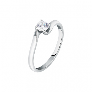 Live Diamond Damenring LDW030179016I 375er Weißgold, recycelt