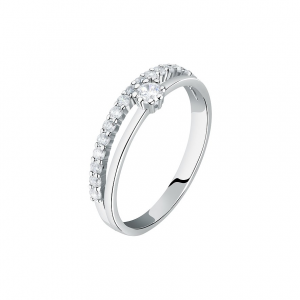 Live Diamond Damenring LDW036104016 375er Weißgold, recycelt