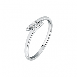 Live Diamond Damenring LDW006101016 375er Weißgold, recycelt