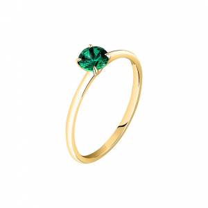 Live Diamond Damenring LDY050160016 375er Gelbgold, recycelt