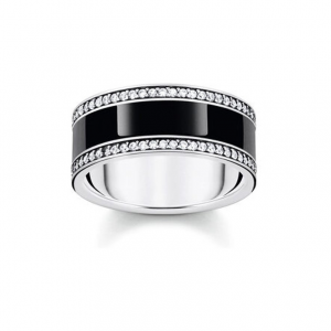 Thomas Sabo Damenring TS003 TR2446-691-11-52 925er Silber, Emaille