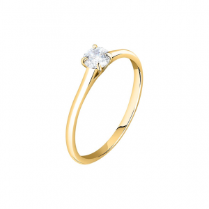 Live Diamond Damenring LDY030138014I 375er Gelbgold, recycelt