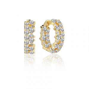 Sif Jakobs Jewellery Creolen SJ-E2363-CZ-YG 925er Silber
