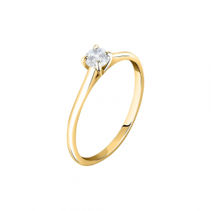 Live Diamond Damenring LDY020132014 375er Gelbgold, recycelt