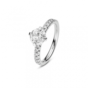 Sif Jakobs Jewellery Damenring Lab Grown SJ-R2506-WD-WG-52 585er Weißgold