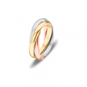 Valeria Damenring 80929005 585er Gelbgold, 585er Weißgold, 585er Rotgold