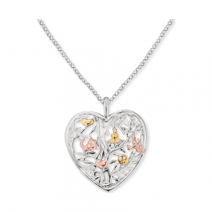 Engelsrufer Kette ERN-HEARTTREE-TRICO 925er Silber platiniert