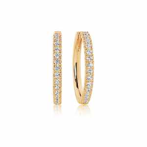 Sif Jakobs Jewellery Creolen SJ-E2869-CZ(YG) 925er Silber