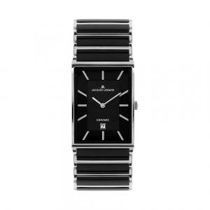 Jacques Lemans Herrenuhr Classic 1-1593.1A Edelstahl, Keramik