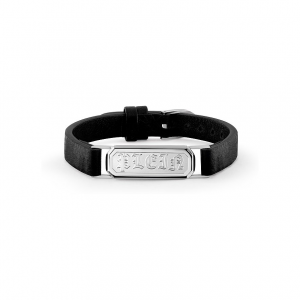 Philipp Plein Armband PJTEA02BU Edelstahl, recycelt, Leder