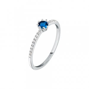 Live Diamond Damenring LDW039193016 375er Weißgold, recycelt