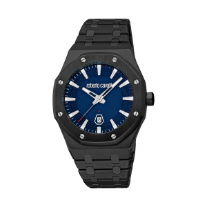 Roberto Cavalli Herrenuhr Uomo Ottagono RC5G102M0075 Edelstahl