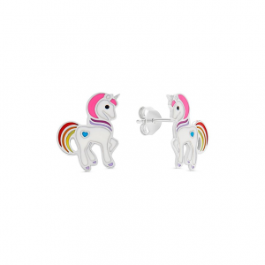 FAVS Little Friends Kinderohrring 89206911 925er Silber, Emaille