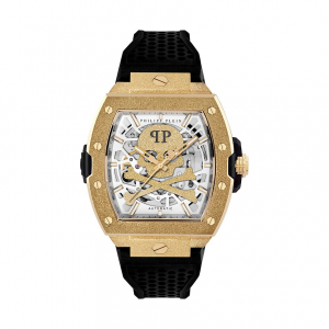 Philipp Plein Herrenuhr The Skeleton Frosted PWJFA1025 Edelstahl