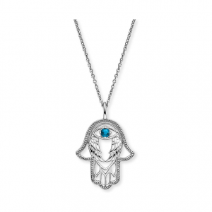 Engelsrufer Kette ERN-HAND-EYE-ZIBL 925er Silber, Farbstein