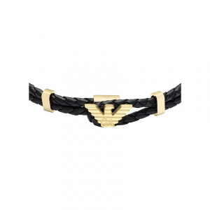 Emporio Armani Armband EAGLE LOGO EGS3321710 Leder, Edelstahl