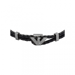 Emporio Armani Armband EAGLE LOGO EGS3322060 Leder, Edelstahl