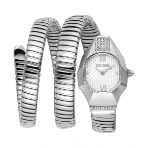 Just Cavalli Damenuhr Signature Snake JC1L397M0015 Edelstahl