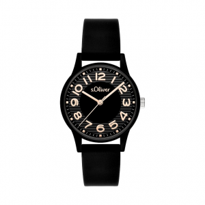 s.Oliver Damenuhr sportlich mit eleganter Note SO-4557-PQ Kunststoff