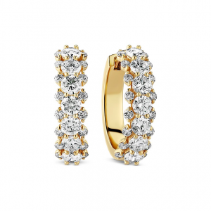 Sif Jakobs Jewellery Creolen Lab Grown SJ-E2523-WD-YG 585er Gelbgold
