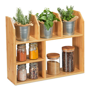 relaxdays Küchen-Organizer natur 55,0 x 16,0 x 45,5 cm, 1 St.