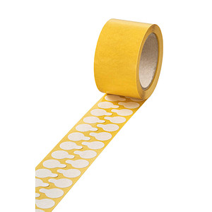 VELOFLEX Folien-Verschlussetiketten transparent 15,0 x 15,0 mm, 1.000 St.