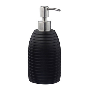 relaxdays Seifenspender 10031053_46 schwarz Polyresin 300,0 ml, 1 St.