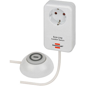 brennenstuhl Eco-Line Comfort Switch Steckdosenadapter mit Schalter, 1 St.