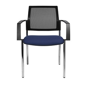 Topstar Besucherstühle BtoB 10 BB290A G260 blau, schwarz Stoff, 2 St.